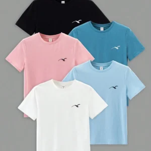 5-Pack Loose Fit Round Neck Short Sleeve