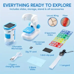 2 in 1 Handheld 1000X HD Microscope